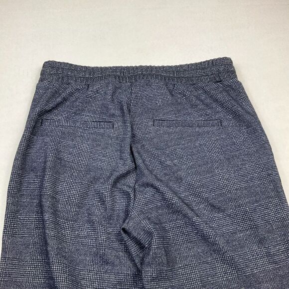 LOFT Ankle Drawstring Pants Blue Mid Rise Pull On Dress Knit Trousers Size SMALL - Picture 11 of 12